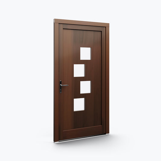 Porte d'entrée bois